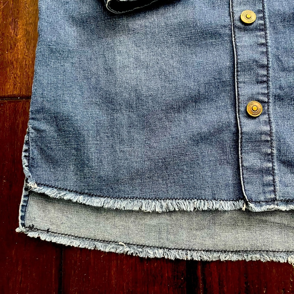 Hudson Jeans kids button down denim dress. Size L - Picture 6 of 12